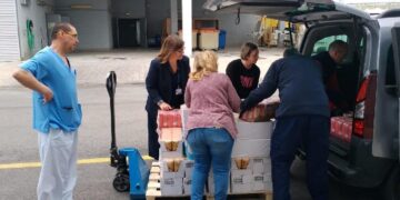 Los excedentes alimentarios de los hospitales públicos madrileños se donan a la Fundación Banco de Alimentos de Madrid