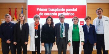 La sanidad pública madrileña, primera en Europa que realiza con éxito un trasplante parcial de corazón a una bebé menor de un año