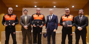 Celebración del 5º aniversario del único cuerpo en España de Protección Civil de atención inmediata ante grandes emergencias