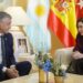 Díaz Ayuso recibe en la Real Casa de Correos al jefe de Gobierno de la Ciudad Autónoma de Buenos Aires