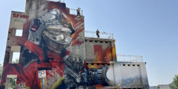 La Comunidad de Madrid, nominada a Mejor Mural del Mundo con la obra de Shfir en el Parque de Bomberos de Alcalá de Henares