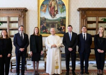 El Papa recibió a la presidenta del Parlamento Europeo, Roberta Metsola