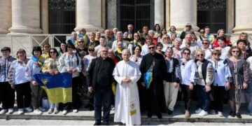 Madres palestinas, israelíes y ucranianas se reúnen con el Papa