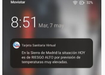 La Tarjeta Sanitaria Virtual amplía y personaliza la información sobre olas de calor
