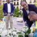 Flores y carteles, Madrid se viste de blanco y amarillo para dar la bienvenida a León