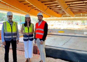 Majadahonda: avanzan las obras del polideportivo de Huerta Vieja,en fase de refuerzo estructural y ampliación del vaso de la piscina