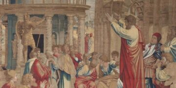 En Castel Gandolfo, el tapiz de Raffaello sobre el sermón de San Pablo