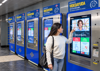 Las máquinas de Metro con teleasistencia por videollamada se activan hoy