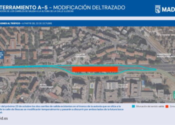 Soterramiento de la A-5: Carabante informa sobre las nuevas modificaciones provisionales en el trazado de la vía por el avance de las obras